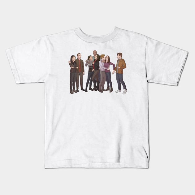 Agents of SHIELD Team as Family Kids T-Shirt by eclecticmuse